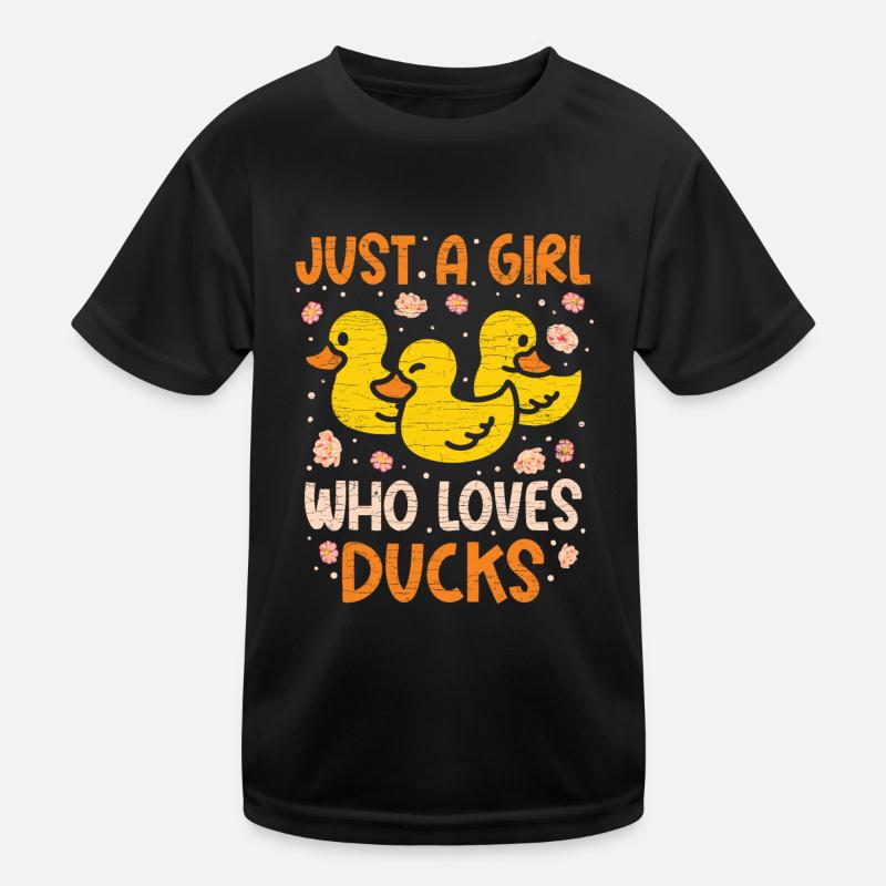 Gummiente Badeente Ente Geschenk Kinder Funktions-T-Shirt