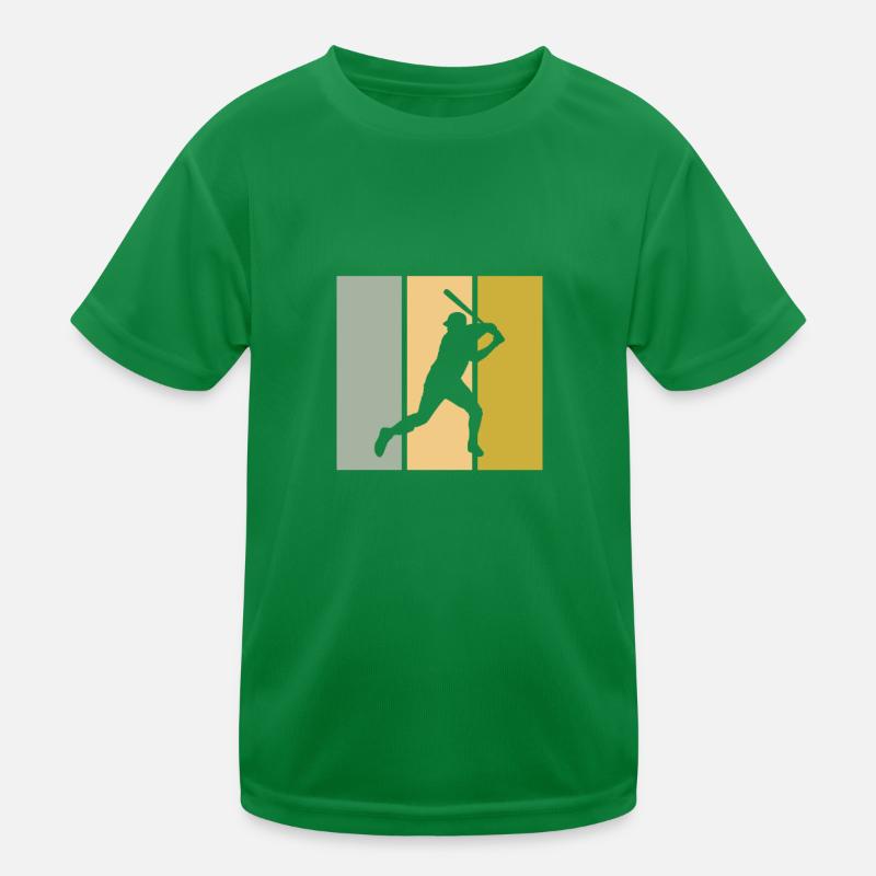 Baseball Kinder Funktions-T-Shirt