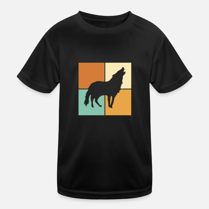 Wolf Kinder Funktions-T-Shirt
