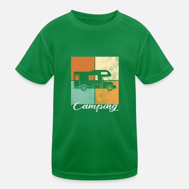 Camping Kinder Funktions-T-Shirt
