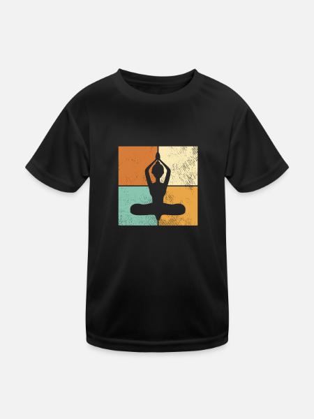Meditation - Kids Functional T-Shirt - black - Front