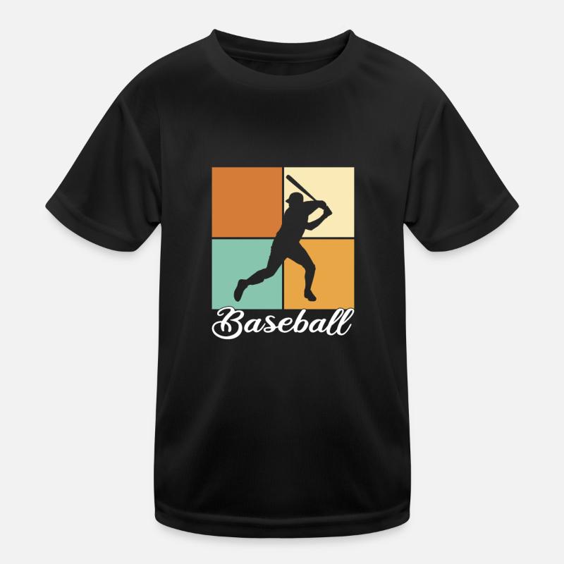 Baseball Kinder Funktions-T-Shirt