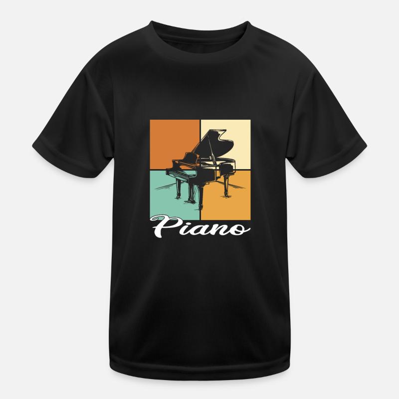 Klavier Kinder Funktions-T-Shirt