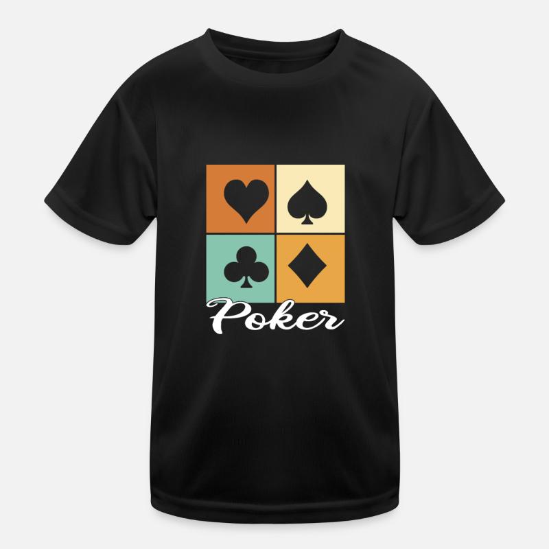 Poker Kinder Funktions-T-Shirt