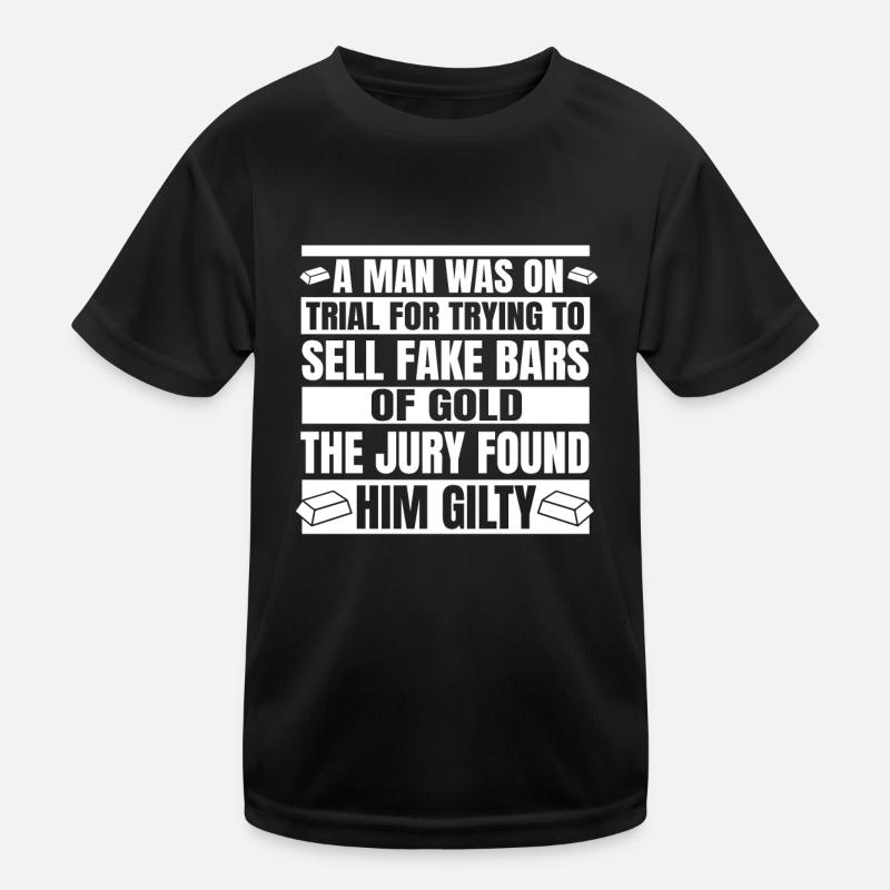Gold Gold Mining Gold Mining Gold Mining Kids Functional T-Shirt