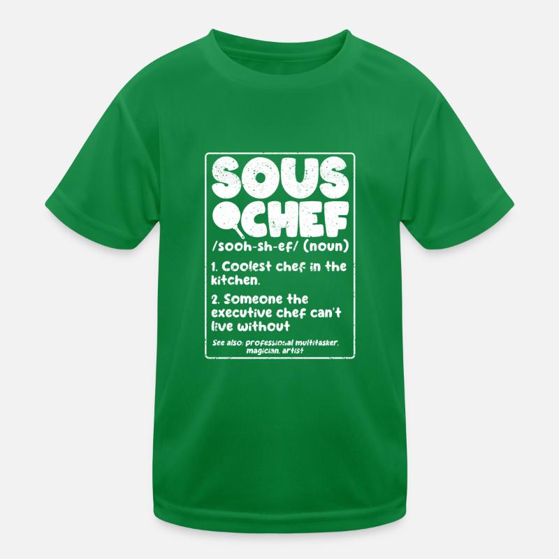 Sous Chef Definition Witzig Kochen Begriff Koch Kinder Funktions-T-Shirt