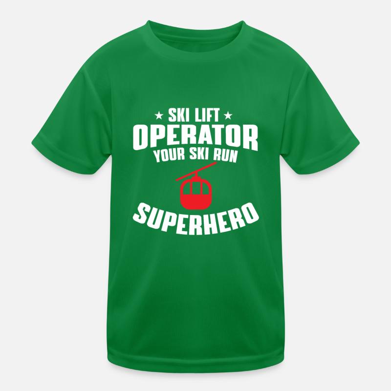 Cadeau amusant pour les exploitants de remontées mécaniques T-shirt sport Enfant