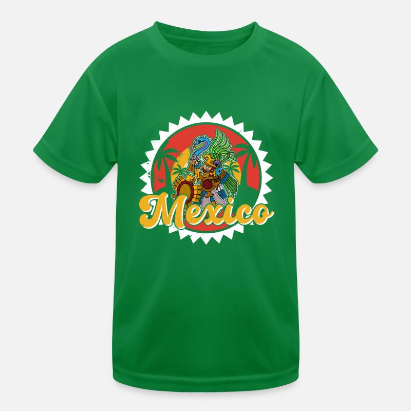 Mexiko Geschichte Aztek Maya Kultur Gottheit Kinder Funktions-T-Shirt