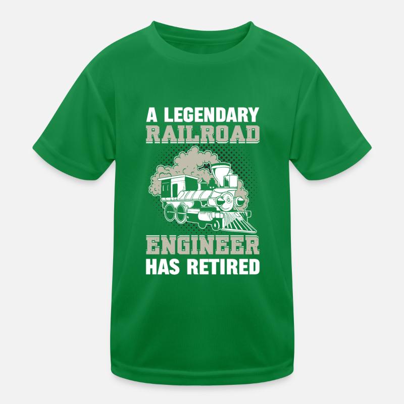 A Legendary Railroad Engineer Has Retired Kids Functional T-Shirt