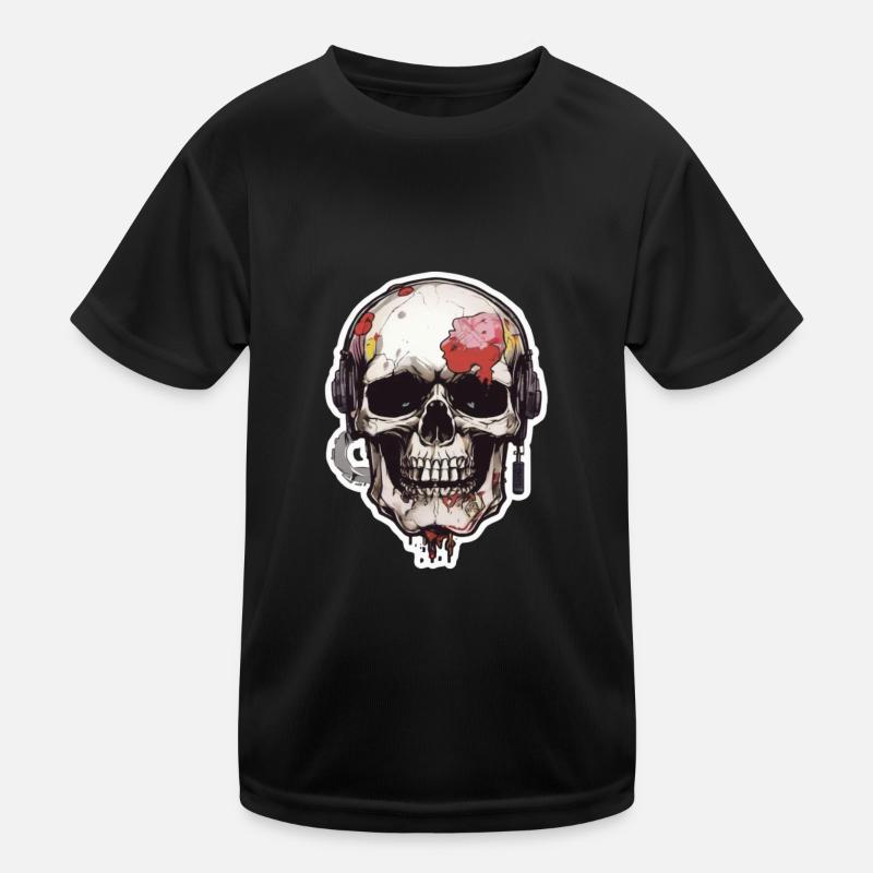 Skulls Skull Skull Skull Bones Kids Functional T-Shirt