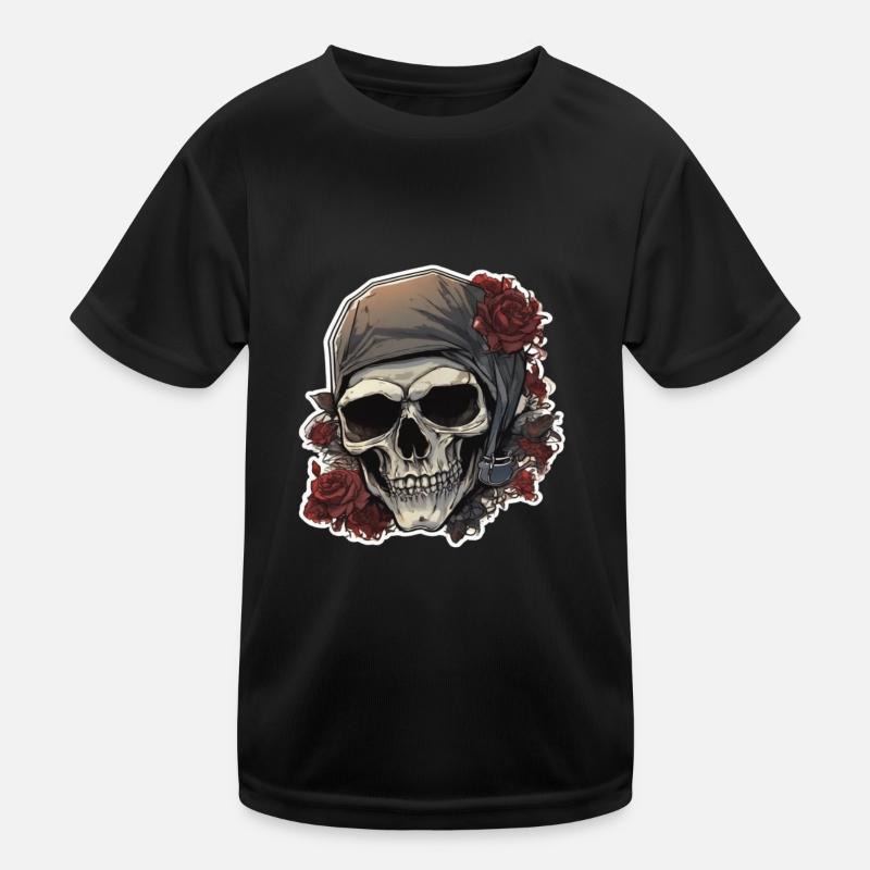 Skulls Skull Skull Skull Bones Kids Functional T-Shirt