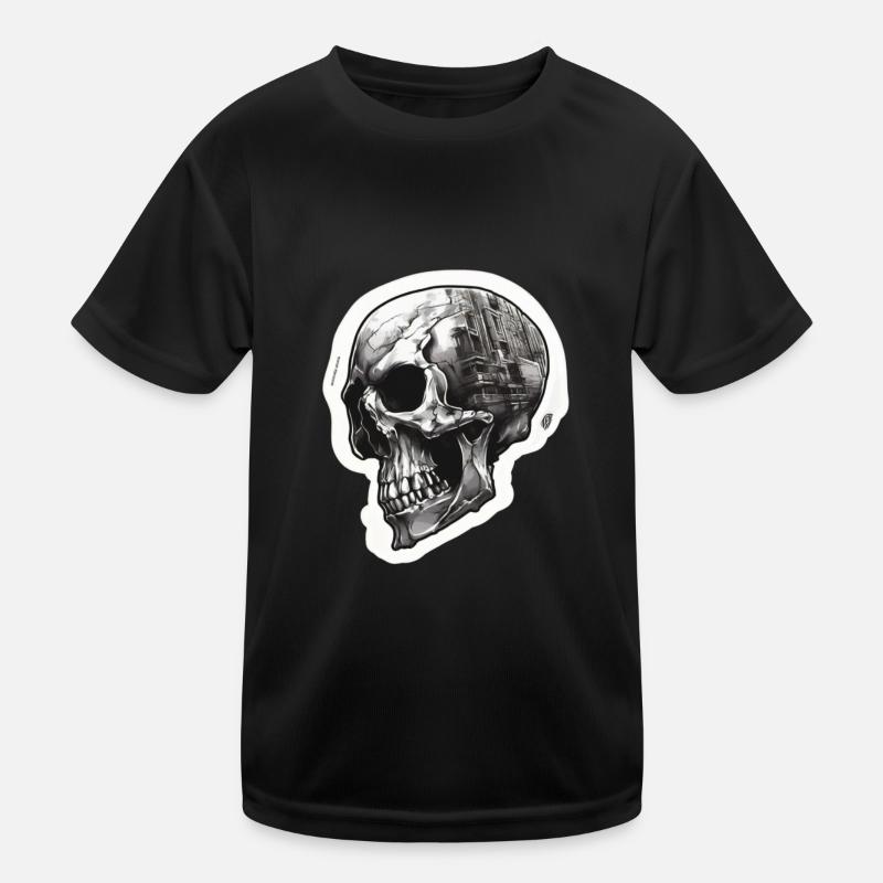 Skulls Skull Skull Skull Bones Kids Functional T-Shirt