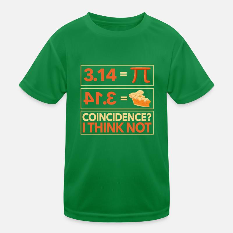 Pi 3,14 = Kuchen Zufall? Ich denke nicht Math Kinder Funktions-T-Shirt