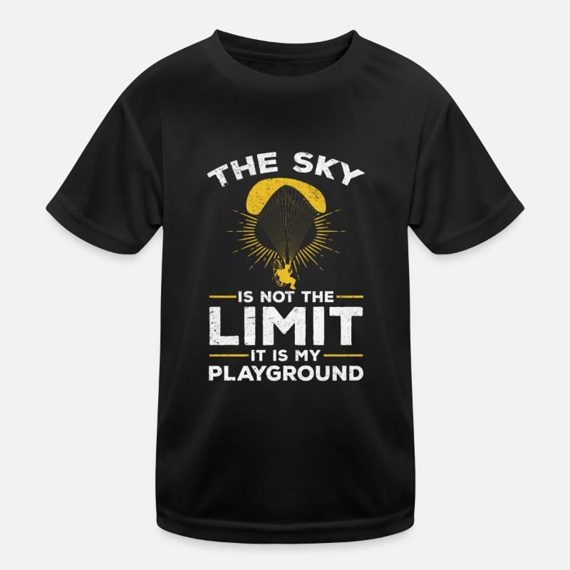 Paramotor Paramotoring Funny Powered Paraglider Kids Functional T-Shirt