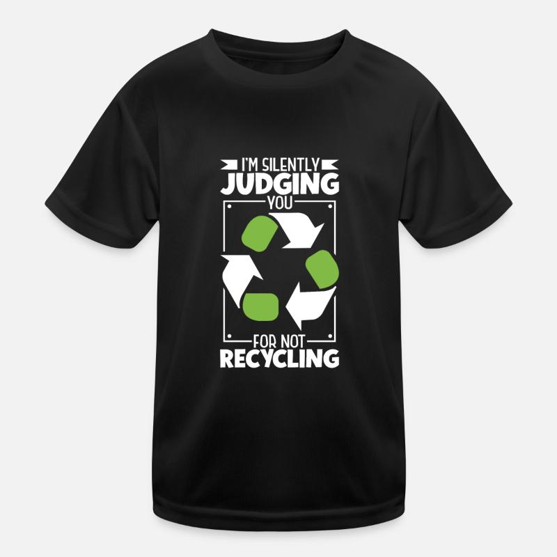 Müllwagen Recycling Müllwagenfahrer Kinder Funktions-T-Shirt