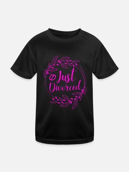 Happy Divorce Party Just Divorced - Kids Functional T-Shirt - black - Front