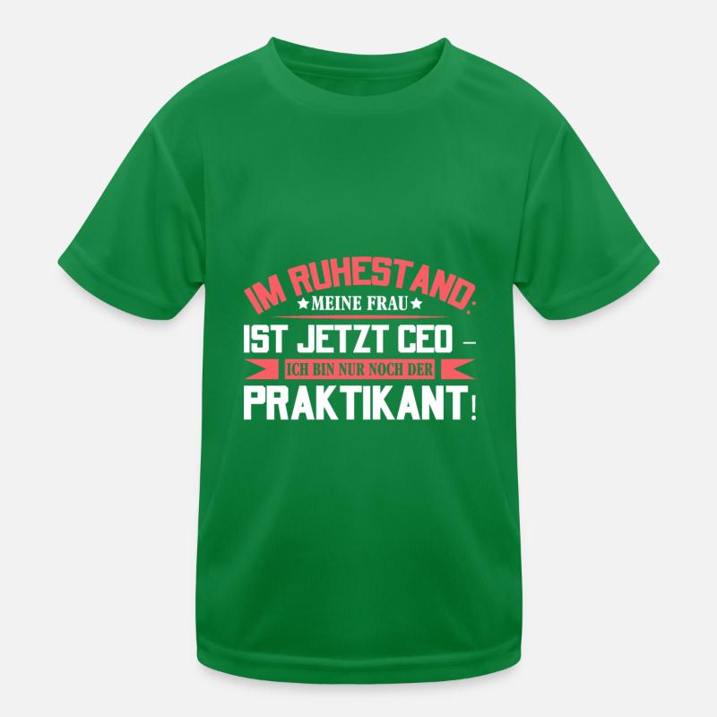 rente rentner Kinder Funktions-T-Shirt