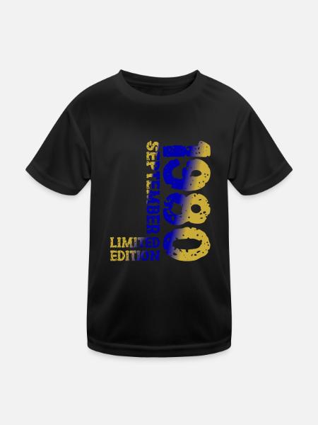 1980 Septembre Édition Limitée 43e Décoration Anniversaire - T-shirt sport Enfant - noir - Devant