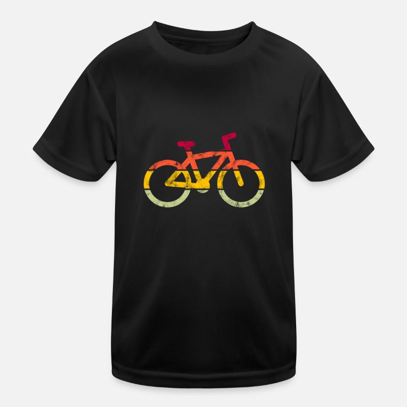 Fahrrad Retro Kinder Funktions-T-Shirt