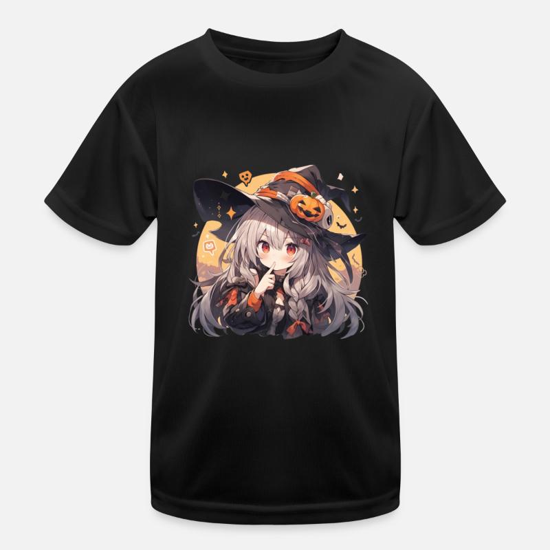 Sorcière Sorcière Sorcière Halloween Tenue de Sorcière T-shirt sport Enfant