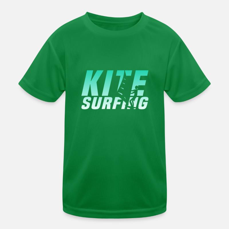 Kite Surfing Kinder Funktions-T-Shirt