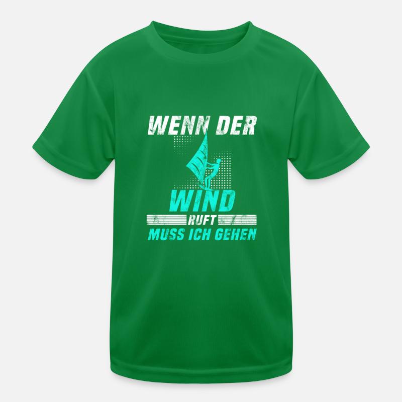Kite surfen Spruch Kinder Funktions-T-Shirt