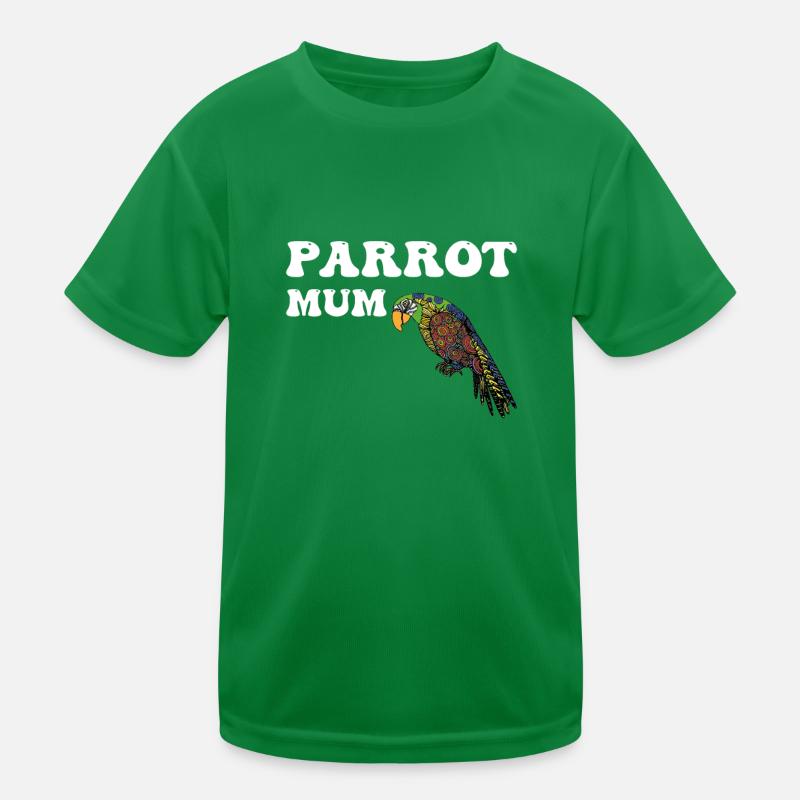 Parrots Mom Kids Functional T-Shirt