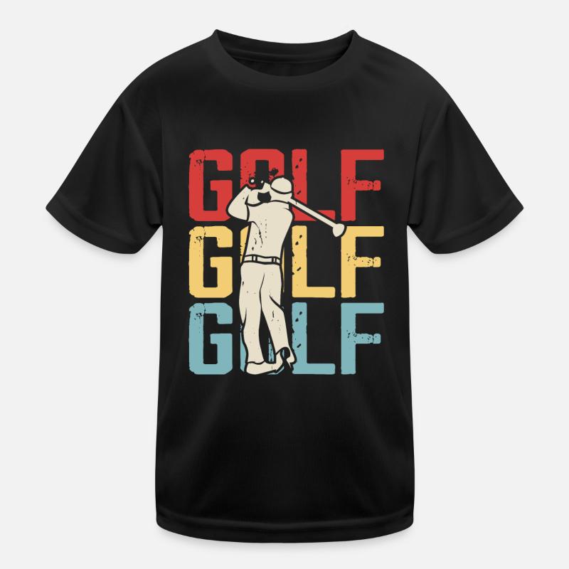 Golf Golfer Kinder Funktions-T-Shirt
