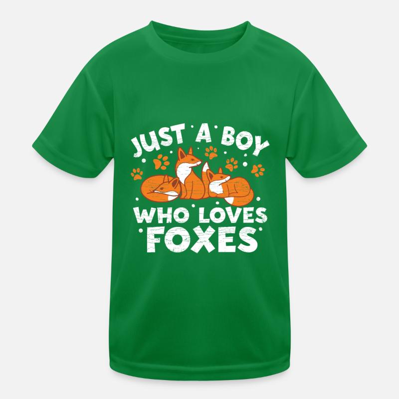 Fuchs Kinder Geschenk Kinder Funktions-T-Shirt