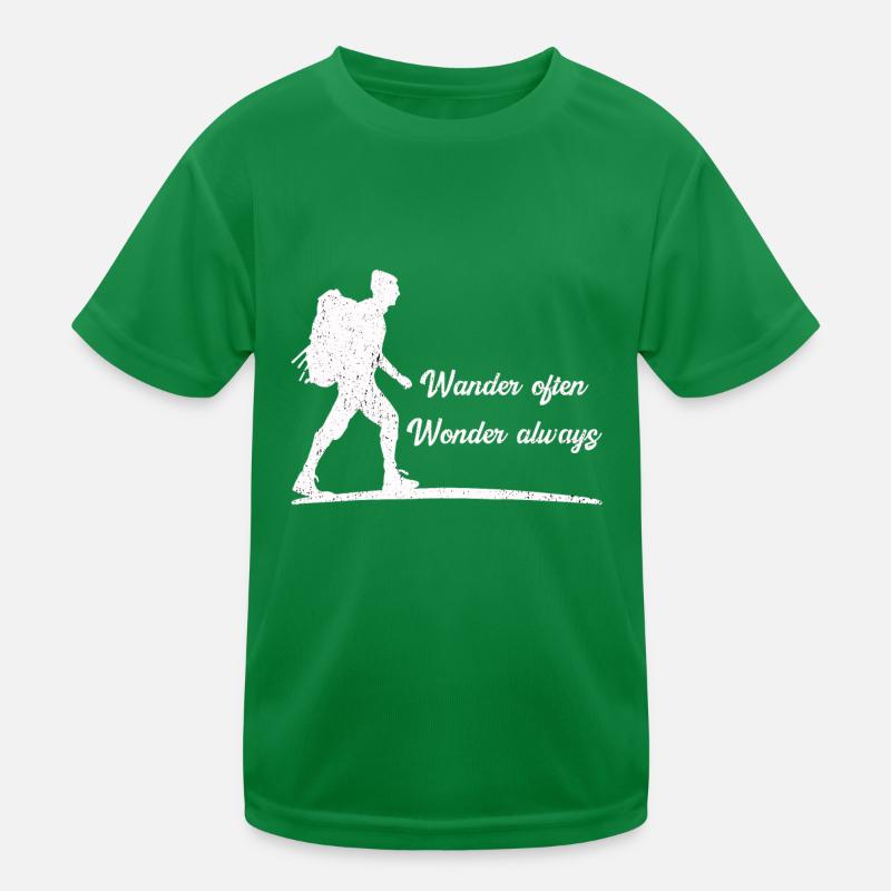 Wander Often, Wonder Always Kinder Funktions-T-Shirt