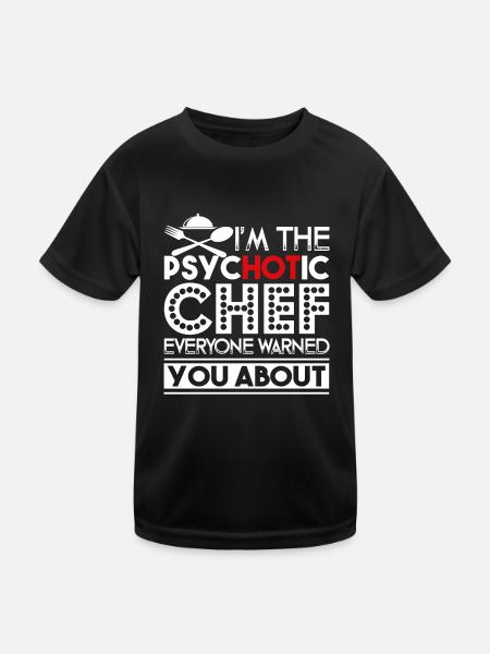 Chef I'm The Psychotic Chef - Kids Functional T-Shirt - black - Front