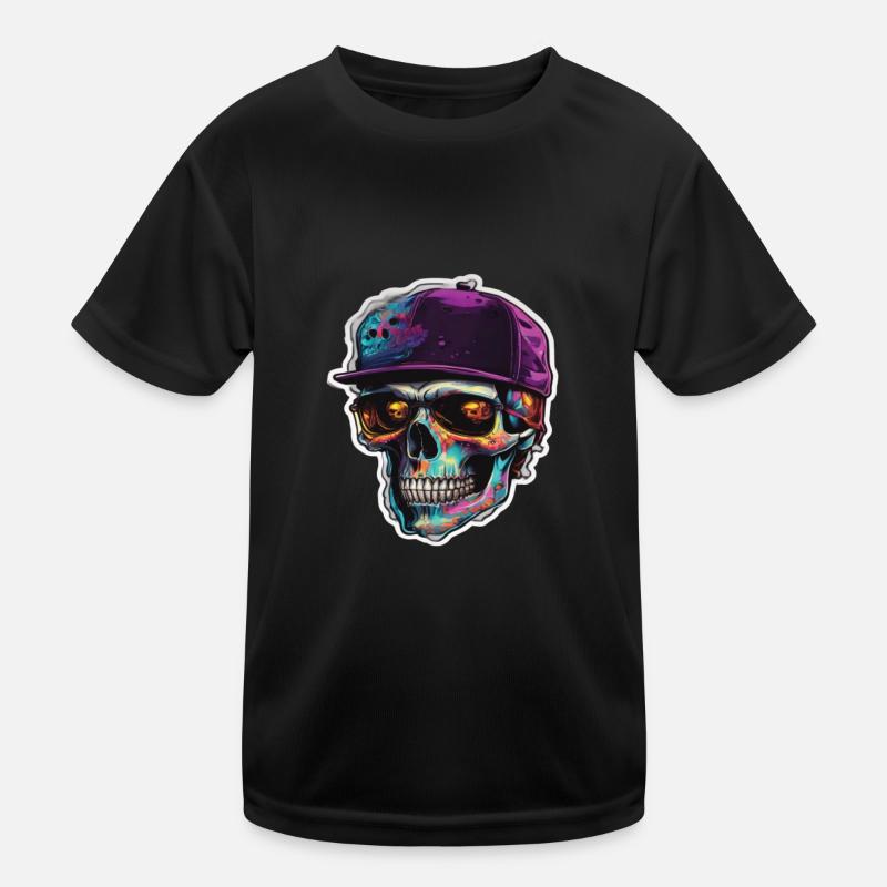 Skull Sunglasses Skulls Skull Skulls Skulls Kids Functional T-Shirt
