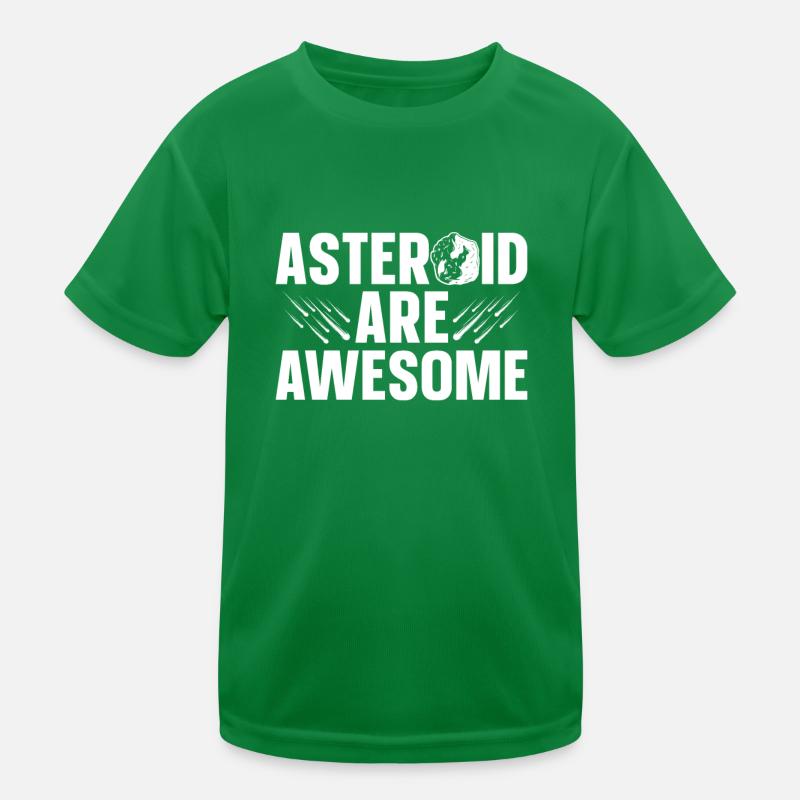Space Space Asteroid Astroid Diversion Kids Functional T-Shirt