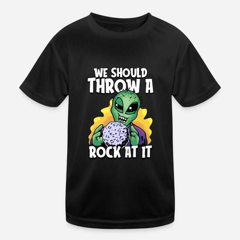 Space Space Funny Astroid Redirection Kids Functional T-Shirt