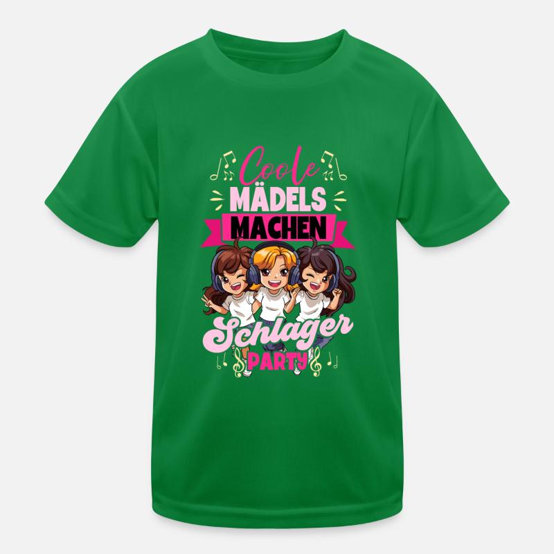 Coole Mädels Machen Schlager Kinder Funktions-T-Shirt