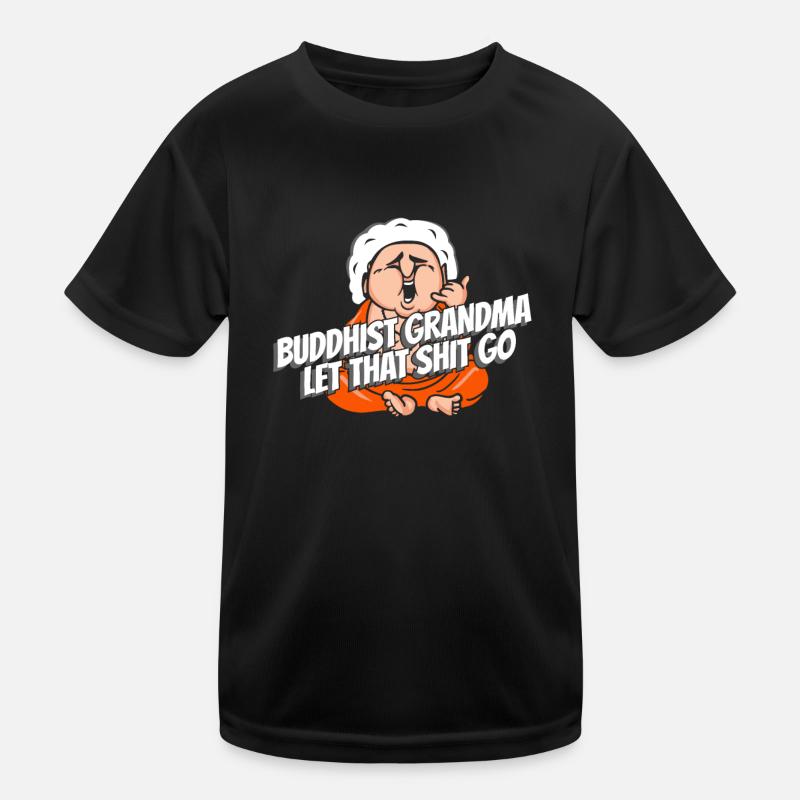 Buddha Buddhist Lustig Kinder Funktions-T-Shirt