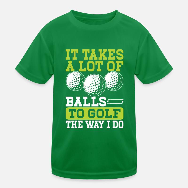 Golf Golfer Kids Functional T-Shirt