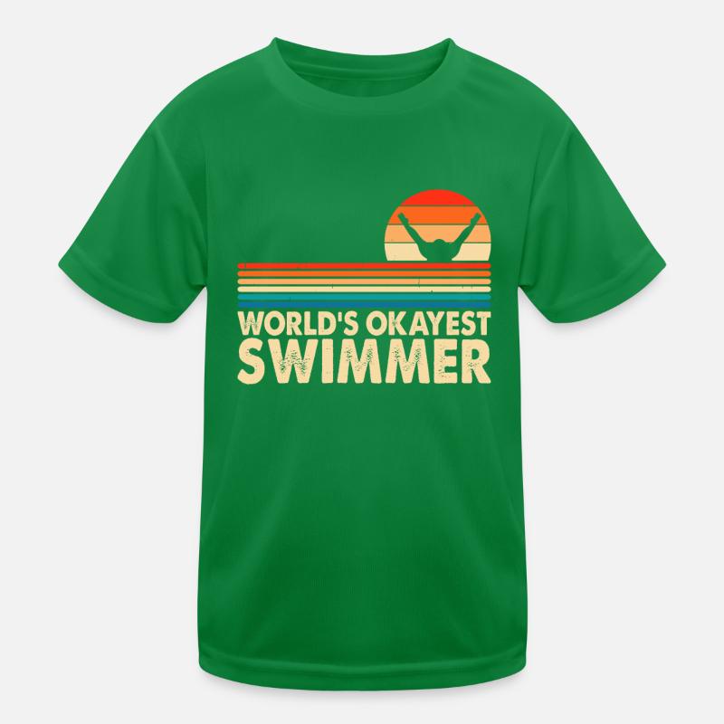 Swimming Float Kids Functional T-Shirt