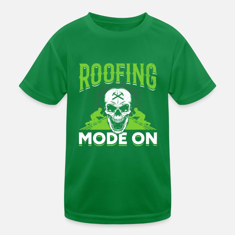 Roofer Roofing - Roofing Mode On Kinder Funktions-T-Shirt