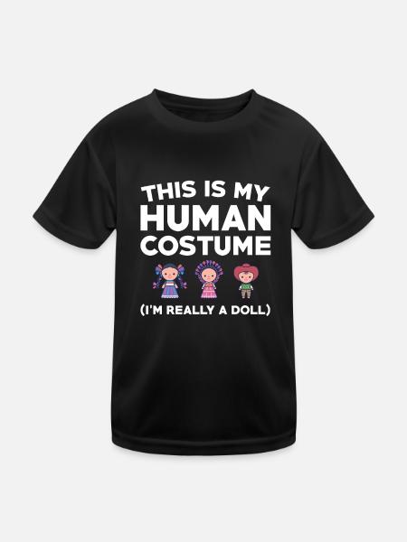 Funny Doll Collector Saying - Kids Functional T-Shirt - black - Front