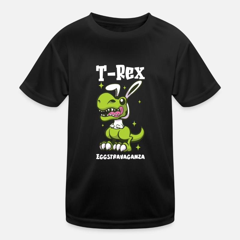 Ostern T-rex Dinosaurier Ostern Lustiger T-rex Kinder Funktions-T-Shirt