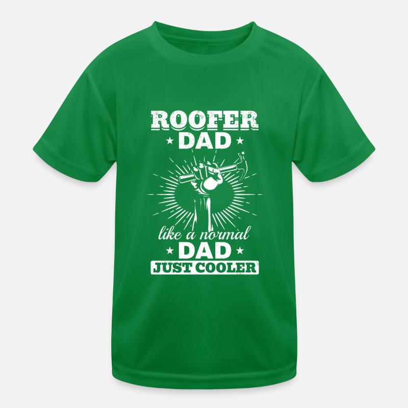 Roofer Dad Like A Normal Dad Just Cooler - Roofer T-shirt sport Enfant