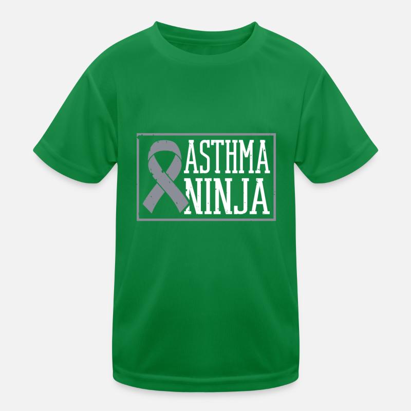 Asthma ninja Asthma fighter Wheezy Kids Functional T-Shirt
