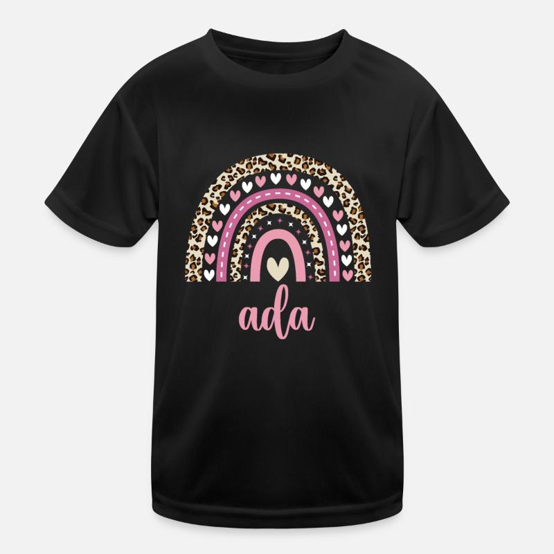 Ada Regenbogen Name Geburtstag Ada Kinder Funktions-T-Shirt