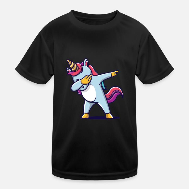 Dab Dabbing Unicorn Dabbing Unicorn Dance Kids Functional T-Shirt