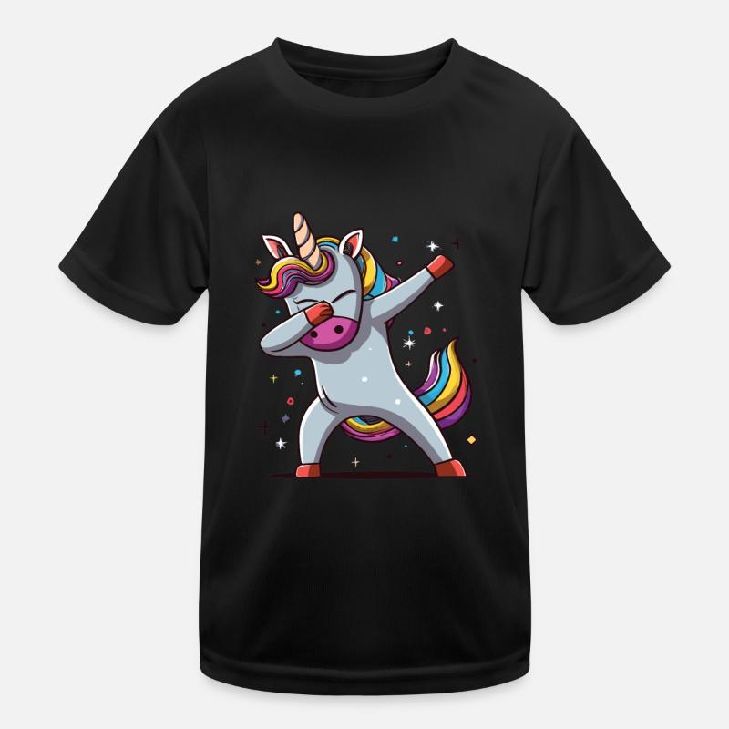 Dab Dabbing Unicorn Dabbing Unicorn Dance Kids Functional T-Shirt