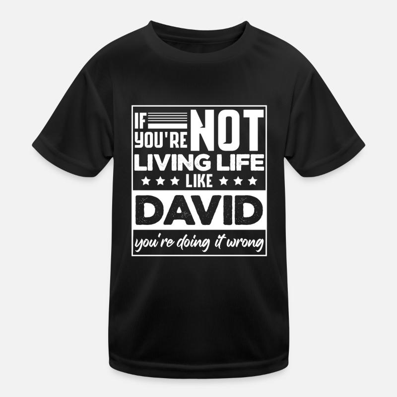 Drôle David Blague d’anniversaire Sarcasme T-shirt sport Enfant
