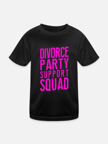 Happy Divorce Party Divorce Party - Kinder Funktions-T-Shirt - Schwarz - Vorne