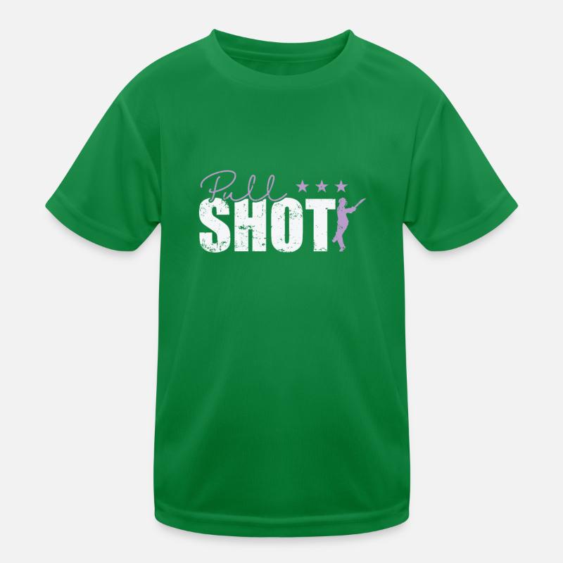 Pull Shot Cricket Kids Functional T-Shirt