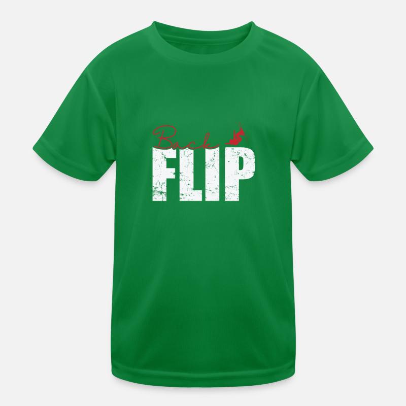 Backflip Skiing Kids Functional T-Shirt